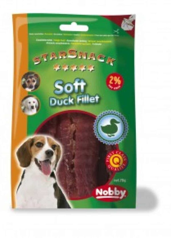 Наградки - nobby – starsnack soft chicken/duck fillet – деликатесно лакомство 70 гр.