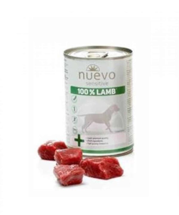 Nuevo - nuevo dog sensitive – консерва за чувствителни кучета с 1 източник на протеин – различен вкус 400 гр.