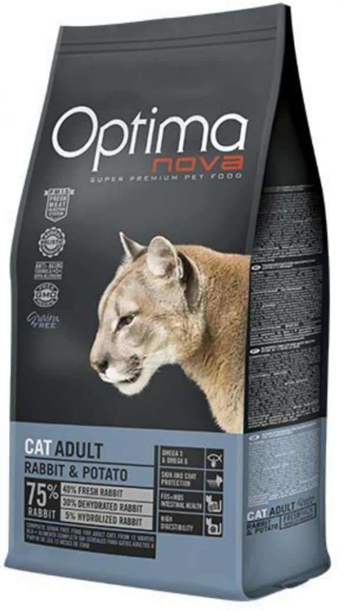 Optima - NOVA CAT ADULT RABBIT & POTATO - Храна за израснали котк