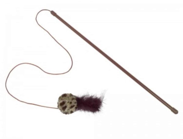 Nobby – rod with rattle ball with feathers – въдица с топче и перце 45 см.