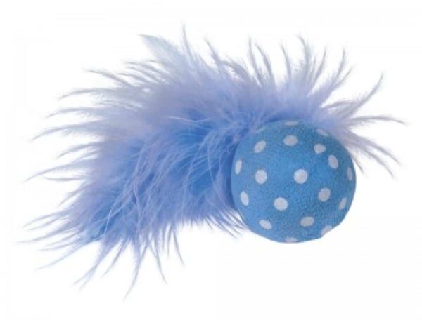 Котки - nobby – ball with rattle – топче с пера и звънче 4 см.
