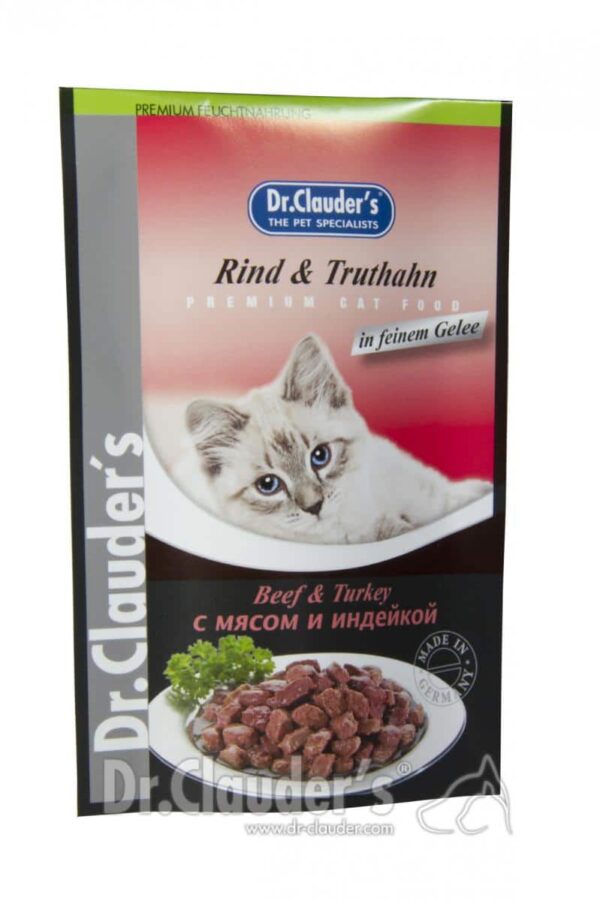 Dr. Clauders - dr. Clauders – pouches beef and turkey – говеждо и пуйка 100 грама