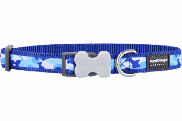 Red dingo – collar camouflage dark blue – нашийник тъмно син камофлаж – различен размер