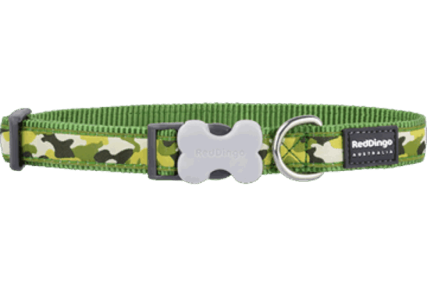 Red dingo – collar camouflage green – нашийник зелен камофлаж – различен размер