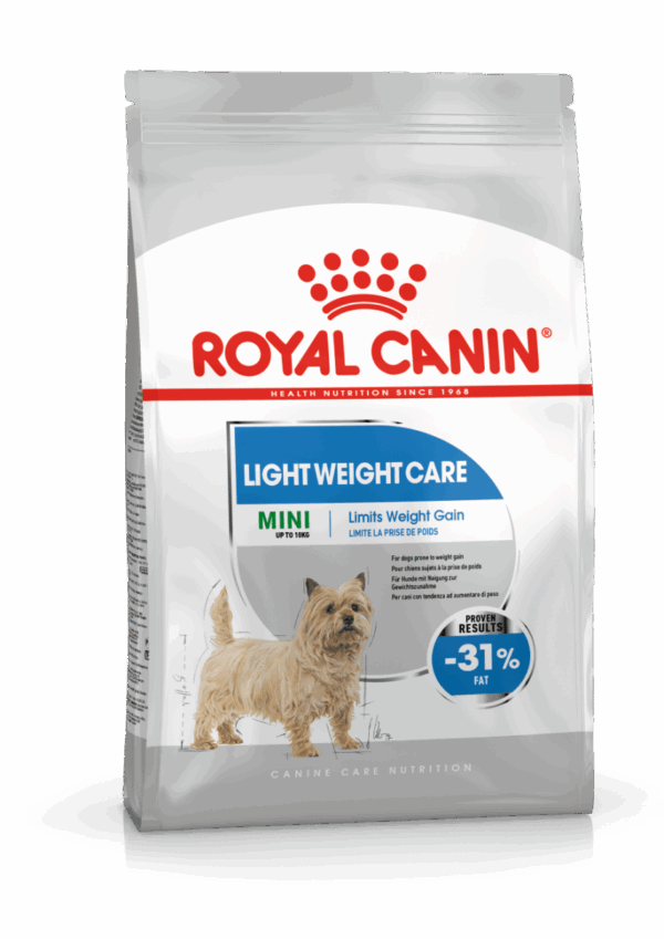 Royal canin - royal canin – mini light weight care – суха храна за кучета склонни към напълняване, от дребните породи