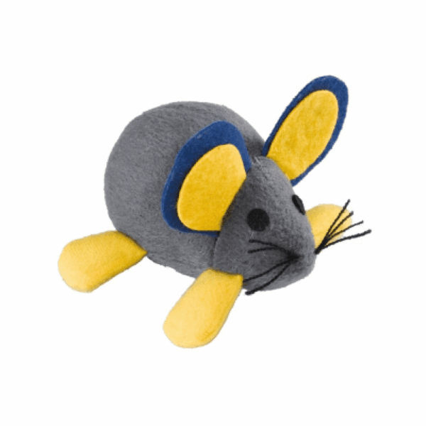 Котки - ferplast – cloth mouse spring pa5007 – играчка за котка вибрираща мишка 10 / 5,5 cm – ø 11 cm