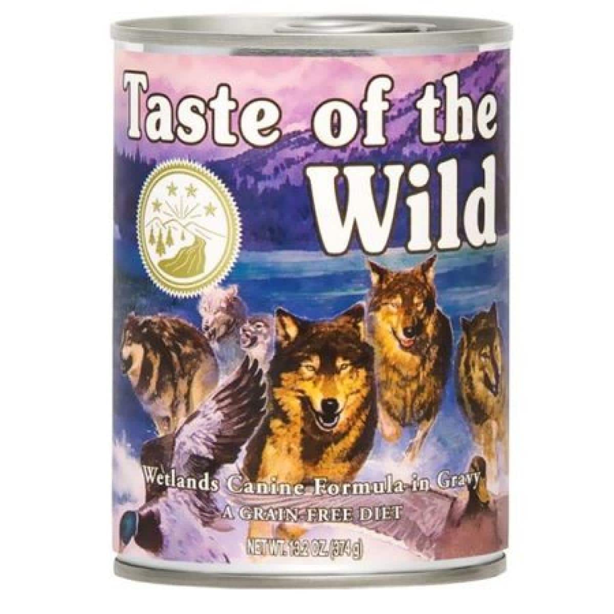 Taste of the wild – wild wetlands canine formula – консерва с прясно патешко месо в сос грейви – 390гр.