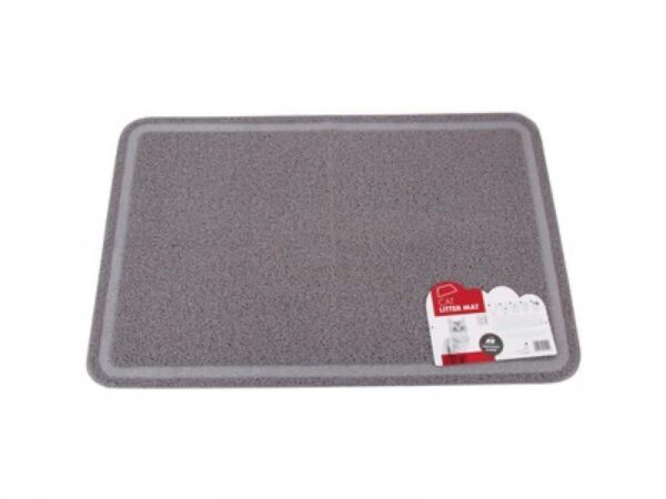 M-pets – rectangular cat litter mat – постелка за котешка тоалетна голяма 60 / 90, сива