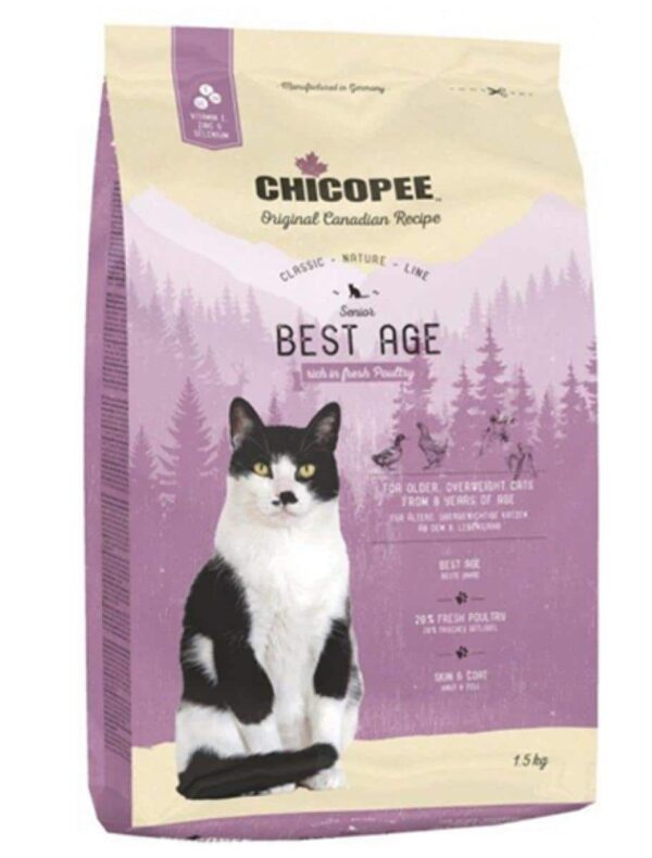 Котки - chicopee – classic nature line senior – суха храна за котка над 8 години