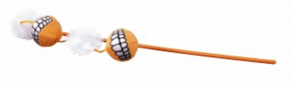 Котки - rogz – ctt03-l catnip ball stick – въдица с котешка трева, различни цветове
