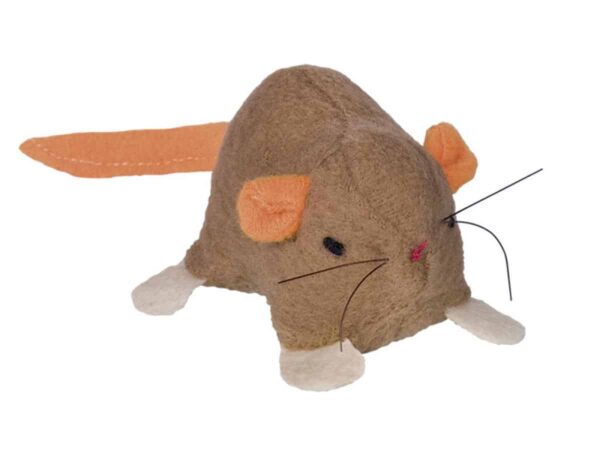 Котки - nobby – mouse with catnip – плюшета мишка 6. 5 см. , два цвята