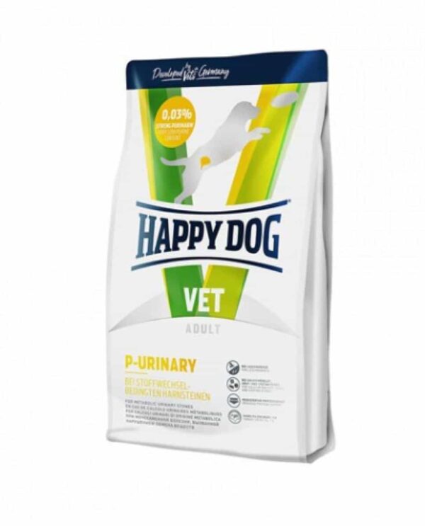 Happy dog – vet diet p – urinary – лечебна храна за кучета при заболявания на долния уринарен тракт, различни разфасовки