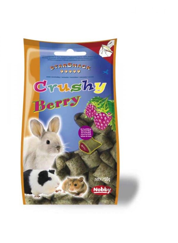 Nobby – crushy berry – снакс 50гр. /боровинки, плодове/