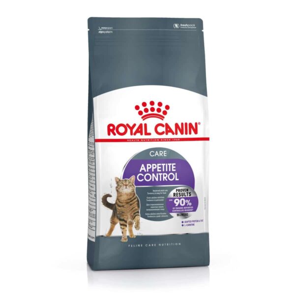 Royal canin - royal canin – appetite control cat – пълноценна балансирана храна за котки в зряла възраст за контролиране поведението на просене, различни разфасовки