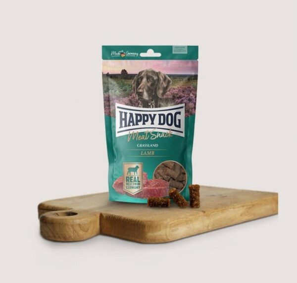 Happy dog – meat snack lüneburg heath – лакомство за кучета снакс с агнешко месо от зелени пасища 75 гр