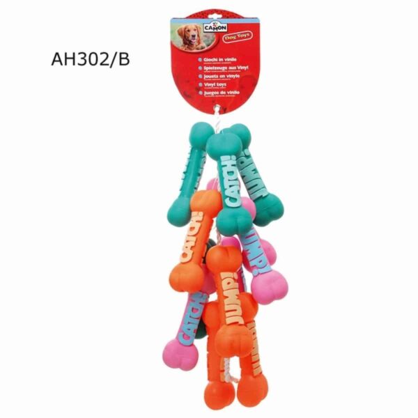 Camon – jump & catch vinyl bone toy – винилова играчка 23 см. – различни цветове