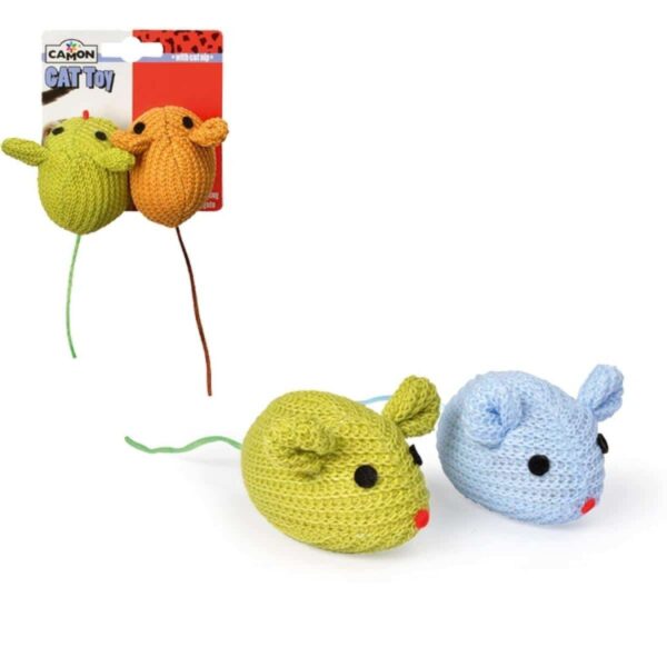 Котки - camon – mice mesh – котешка играчка 7 см. , 2 броя
