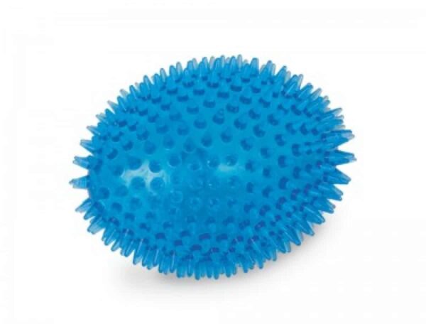 Гумени, латексови и плуващи - nobby – tpr spiky football – кучешка играчка 11 см. Синя