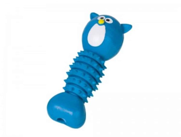 Гумени, латексови и плуващи - nobby – vollgummi knochen katze – играчка синя котка 16. 5 см.