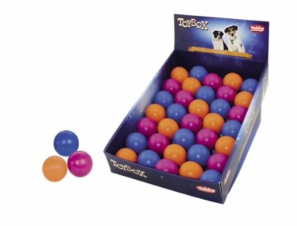 Гумени, латексови и плуващи - nobby – vollgummi ball – гумена топка 5 см. / синя, лилава, оранжева /