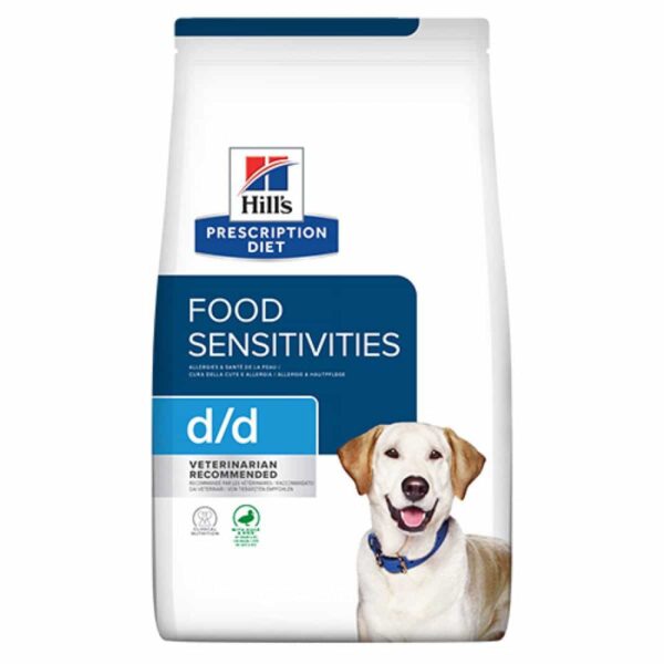Hills – prescription diet d/d canine duck&rice – диетична суха храна за куче при хранителни алергии, с патица и ориз