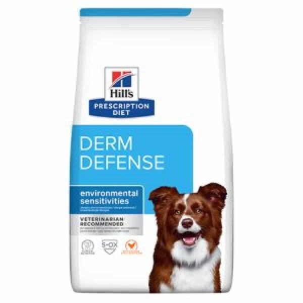 Hills – prescription diet™derm defense™ canine – суха храна за куче с алергии от околната среда и за атопичен дерматит