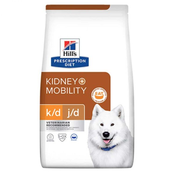 Hills – prescription diet™ k/d™+mobility canine – суха диетична храна за кучета с бъбречна недостатъчност и остеоартрит
