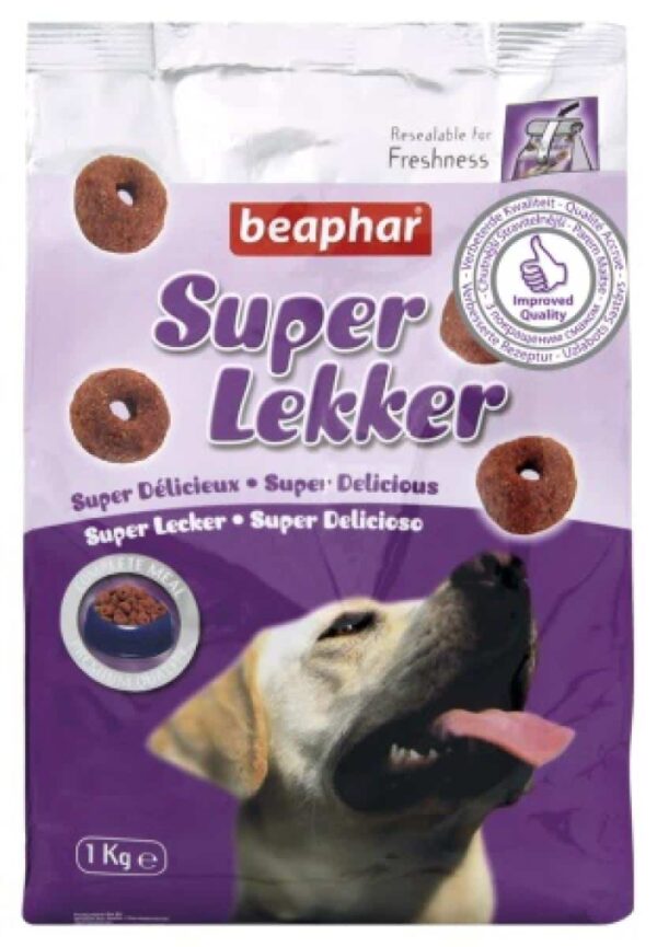 Beaphar - beaphar – super lekker 1кг – полувалжна мека деликатесна храна за кучета