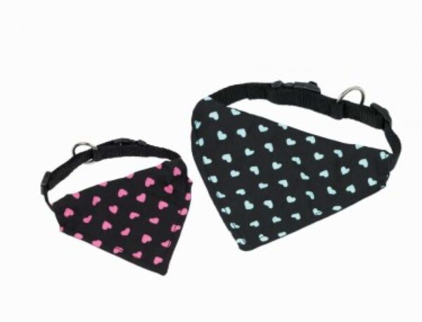 Nobby – collar with bandana – нашийник с кърпа, за кучета с обиколка на врата 20-30 см. / розов, тюркоаз /