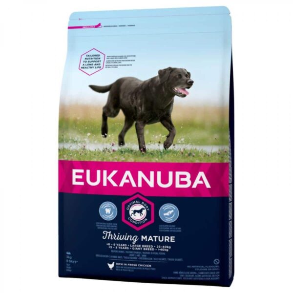 Eukanuba mature large breed – суха храна за възрастни кучета над 6 години от големи породи 15кг
