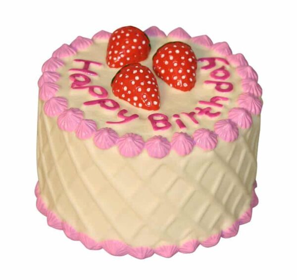 Гумени, латексови и плуващи - Kerbl – Birthday Cake – Играчка Торта, със звук, 10 см