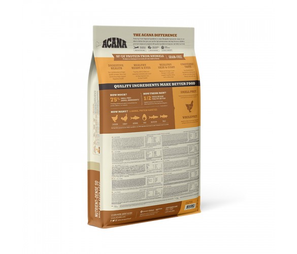 ACANA Cat Wild Prairie Back Right 4.5kg Acana wild prairie cat – суха храна за пораснали котки от всички породи 4. 5 кг