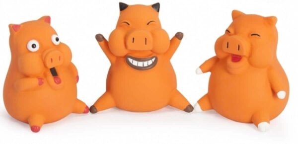 Гумени, латексови и плуващи - camon – latex toy with squeaker funnypig – латексова играчка със звук 10 см.