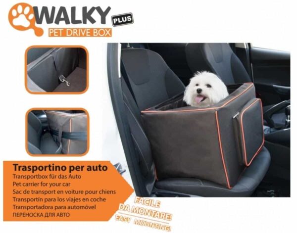 Camon – pet drive box plus – транспортна кутия за предна седалка 36 / 33 / 43 см.
