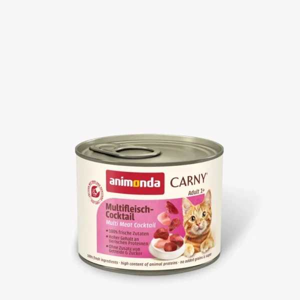Храна за котки - animonda carny multi meat cocktail – консерва за котка с коктейл от месо 6 броя х 200 гр