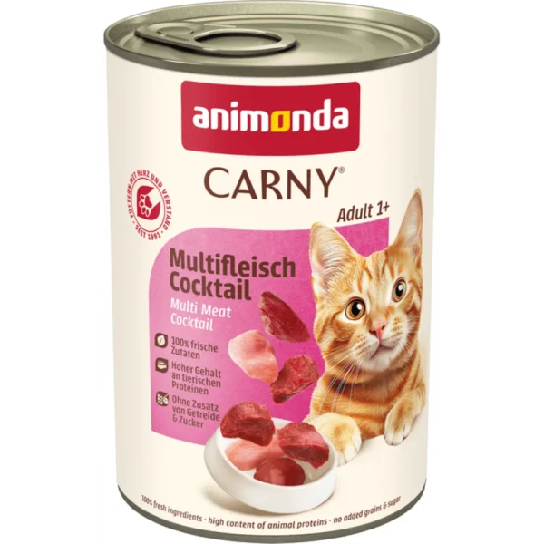 Котки - animonda carny multi meat cocktail – консерва за котка с коктейл от месо 6 броя х 400 гр