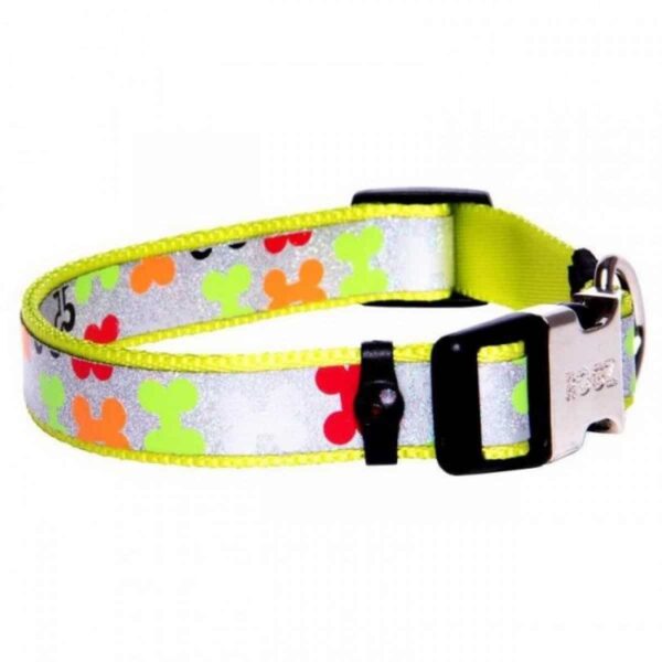 Rogz – trendy collar multy color bones – нашийник тренди за малки породи, цветни кокалчета