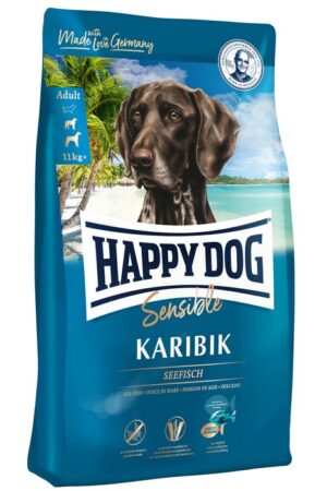Happy dog sensible karibik – суха храна за кучета с морска риба, банани и картофи