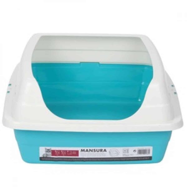 Котки - m-pets – mansura cat litter tray with rim- котешка тоалетна мансура с висок борд l 50 / 40 см