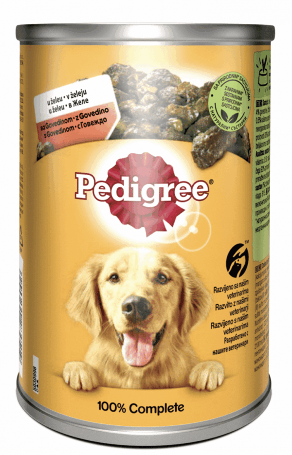 Pedigree - pedigree – adult – консерва за куче с говеждо и зеленчуци над 12 месеца 400гр х 24бр