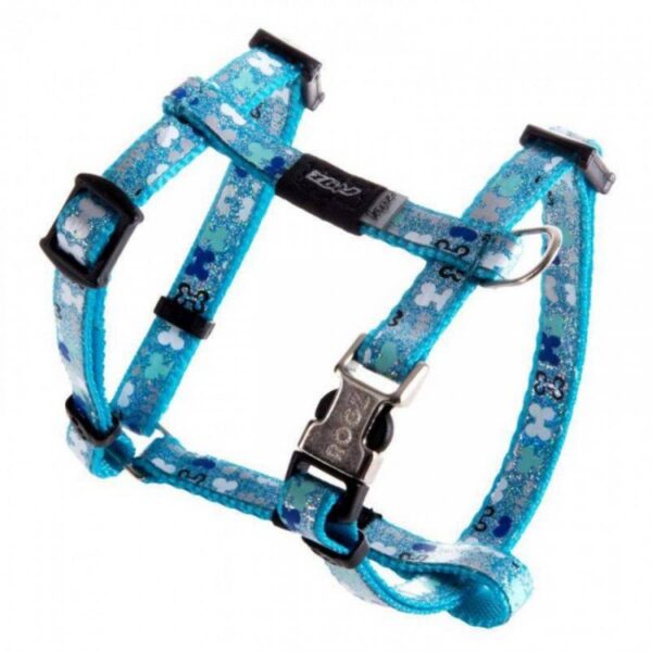 Rogz – trendy harness blue bones – нагръдник тренди за малки породи, сини кокалчета