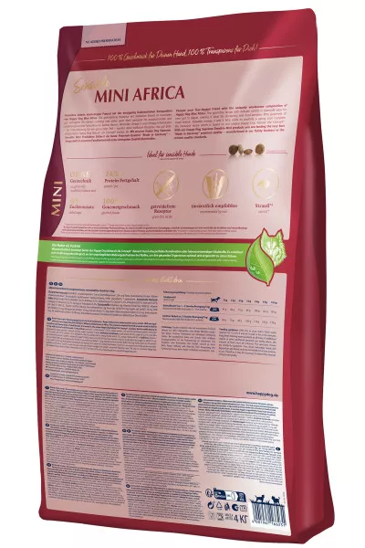 Sensible-Mini-Africa-2 Happy dog supreme mini africa – храна за кучета от малки породи над 1г с месо от щраус