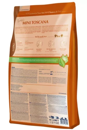 Happy Dog Supreme Mini Toscana – храна за кучета над 1г от мини и малки породи, с патешко и сьомга