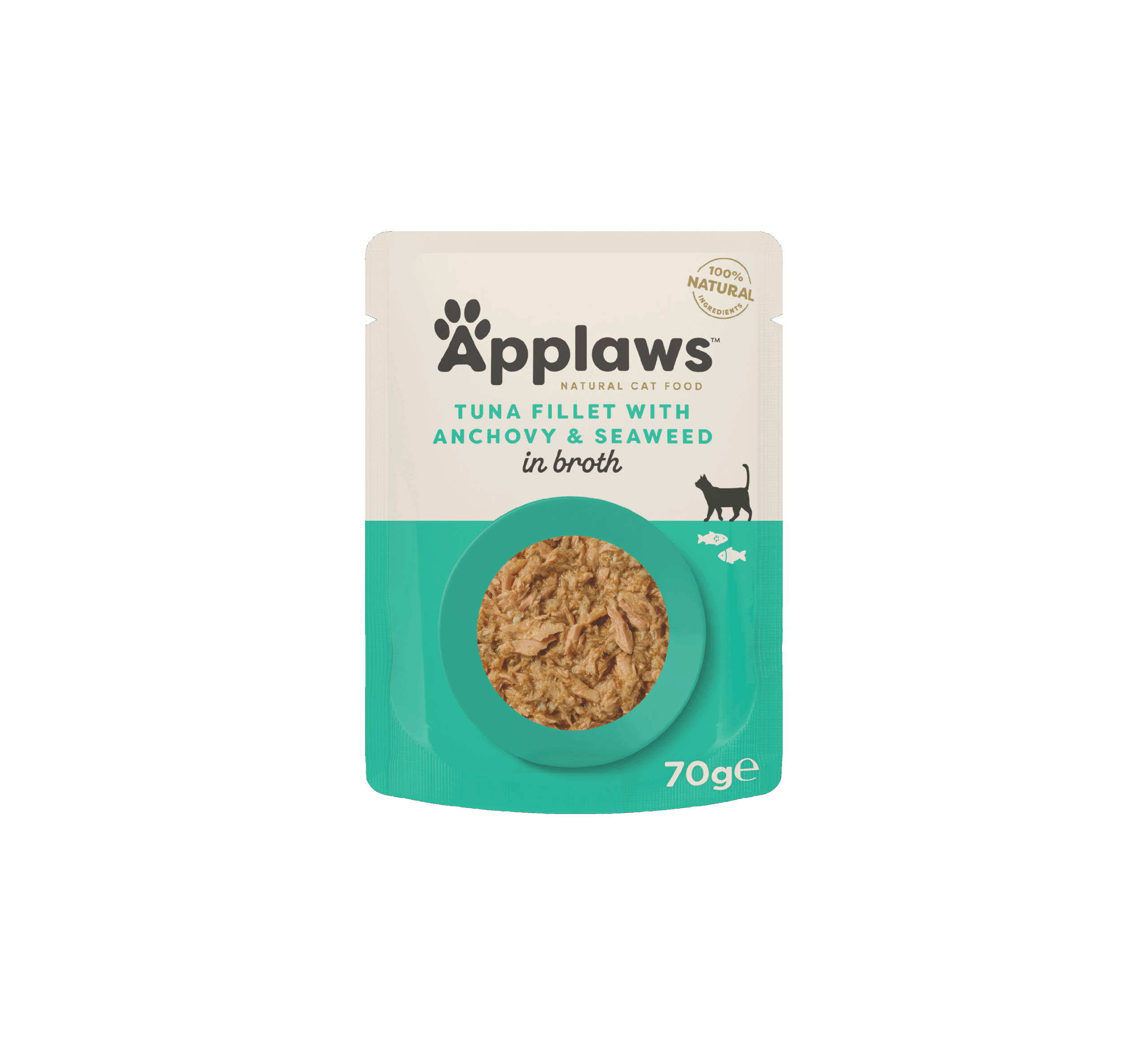 Applaws tuna with anchovy in broth - пауч за котка риба тон и аншоа в бульон 70г