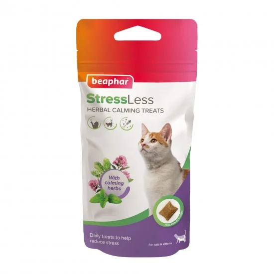 Beaphar stressless успокояващи билкови хапки за котки с маточина хмел и валериана