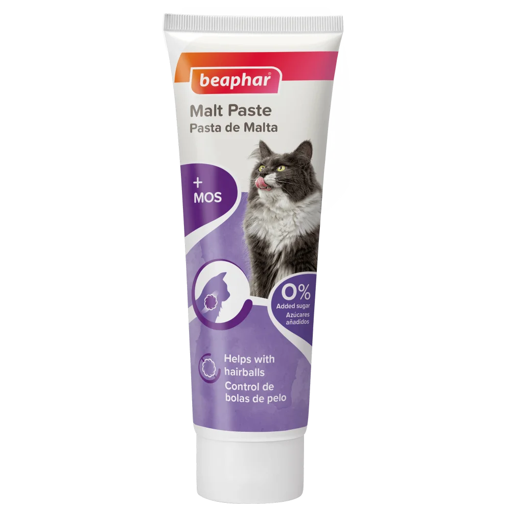 Beaphar hairball paste паста против космени топки за котки