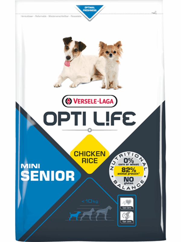 Versele laga  – opti life senior mini – храна с пиле за дребни породи възрастни кучета > 7 години