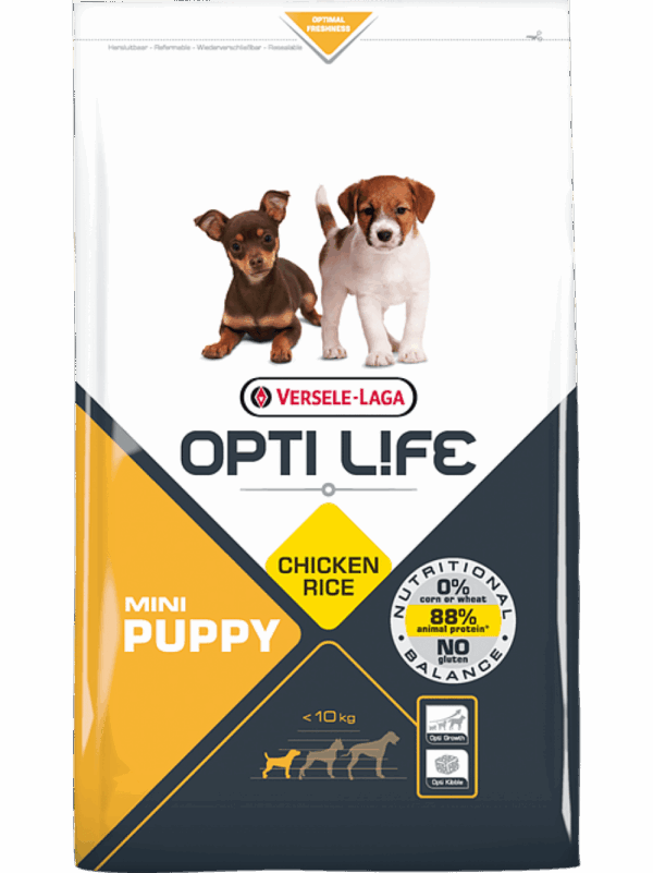 Versele Laga – Opti Life Puppy Mini – Балансирана храна с пиле за дребни породи кученца