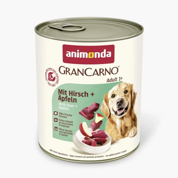Animonda - animonda gran carno adult – консерва за куче с елен и ябълка