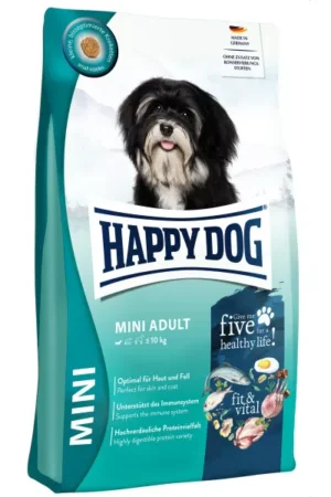 Happy dog fit vital mini adult – храна за малки породи кучета над 1 година с нормални нива на активност